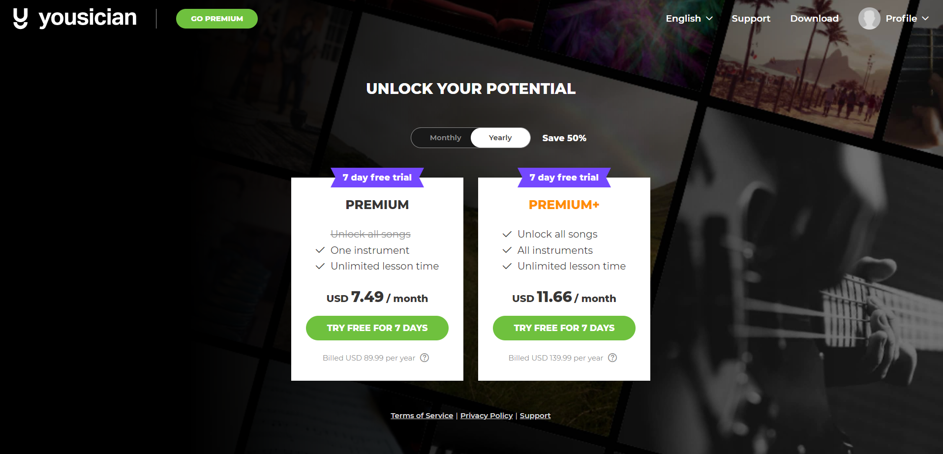 خرید اکانت یوزیسین پرمیوم پلاس ارزان (Yousician) با گارانتی 100 درصد 5 فرق اشتراک پرمیوم با پرمیوم پلاس یوزیسین در چیست؟